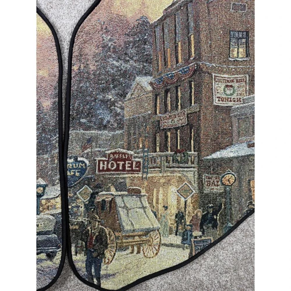 Thomas Kinkade Tapestry Christmas On Main Street Tree Skirt